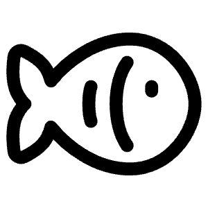 Fish Icon from Plump Line - Free Set