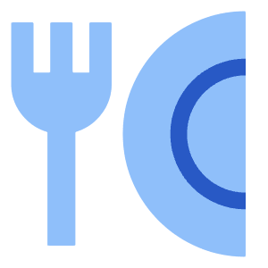 Fork Plate Icon from Sharp Flat - Free Set