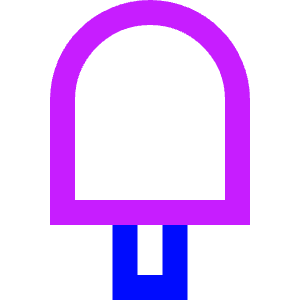 Ice Cream 1 Icon from Sharp Neon - Free Set