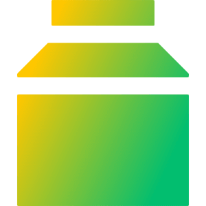 Milk Icon from Sharp Gradient- Free Set