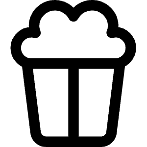 Popcorn Icon from Core Line - Free Set