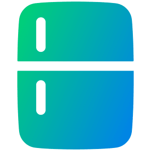 Refrigerator Icon from Plump Gradient - Free Set