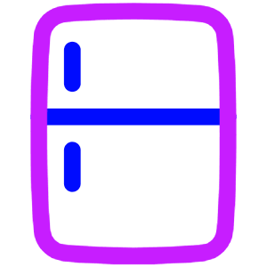 Refrigerator Icon from Plump Neon - Free Set