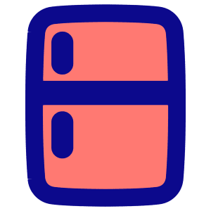 Refrigerator Icon from Plump Pop - Free Set