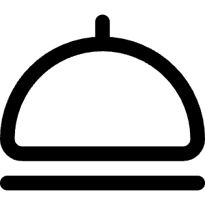 Serving Dome Icon from Core Line - Free Set