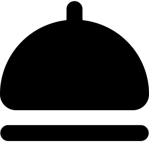 Serving Dome Icon from Core Solid - Free Set