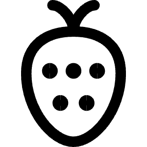 Strawberry Icon from Core Line - Free Set