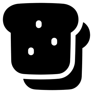 Toast Icon from Plump Solid - Free Set