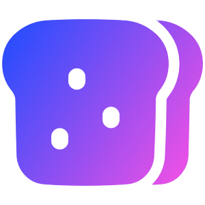 Toast Icon from Plump Gradient - Free Set