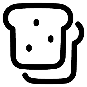 Toast Icon from Plump Line - Free Set
