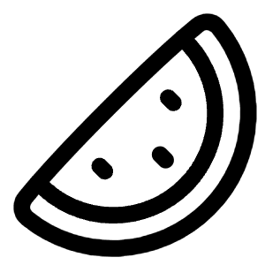 Water Melon Icon from Plump Line - Free Set