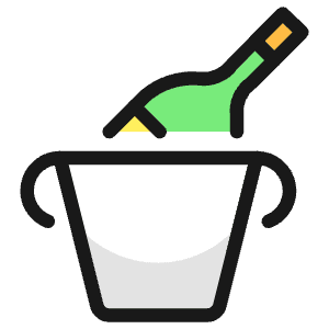 Champagne Cooler Icon from Ultimate Colors - Free Set