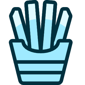 Fast Food French Fries Icon from Ultimate Duotone - Free Set
