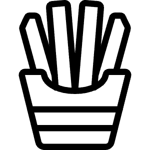 Fast Food French Fries Icon from Ultimate Light - Free Set