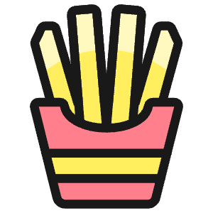 Fast Food French Fries Icon from Ultimate Colors - Free Set