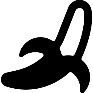 Fruit Banana Icon from Ultimate Bold - Free Set