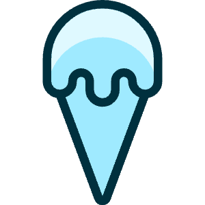 Ice Cream Cone Icon from Ultimate Duotone - Free Set