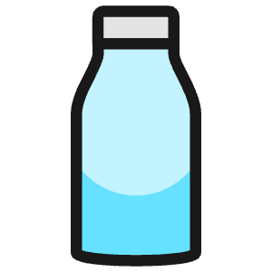 Water Bottle Glass Icon from Ultimate Colors - Free Set