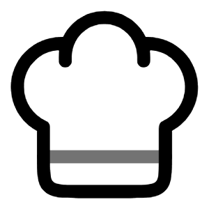 Chef Hat Icon from Solar Line Duotone Set