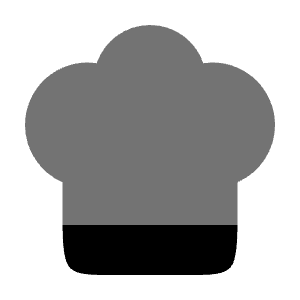 Chef Hat Icon from Solar Bold Duotone Set