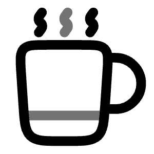 Cup Hot Icon from Solar Line Duotone Set