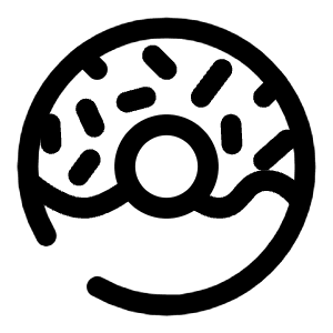 Donut Icon from Solar Broken Set