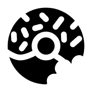 Donut Bitten Icon from Solar Bold Set