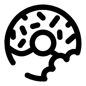 Donut Bitten Icon from Solar Broken Set