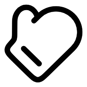 Oven Mitts Minimalistic Icon from Solar Linear Set