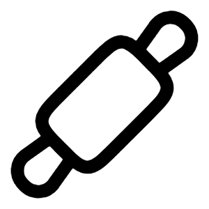Rolling Pin Icon from Solar Linear Set