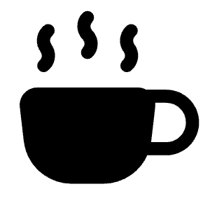 Tea Cup Icon from Solar Bold Set