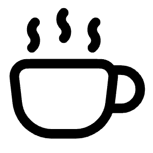 Tea Cup Icon from Solar Linear Set