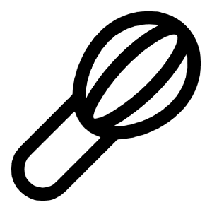 Whisk Icon from Solar Linear Set