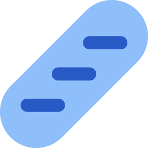 Baguette 2 Icon from Core Flat Set