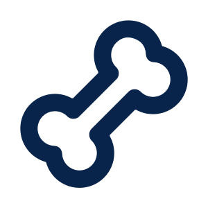 Bone Line Icon from Mingcute Line Set
