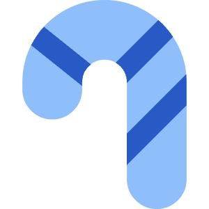 Candy Cane Icon from Core Flat Set