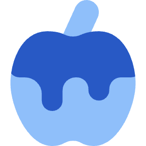 Caramel Apple Icon from Core Flat Set