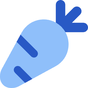 Carrot Icon from Core Flat Set