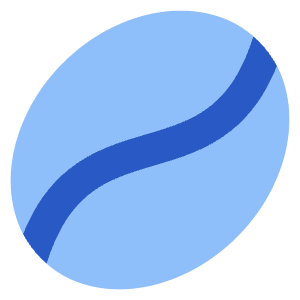 Coffee Bean Icon from Core Flat Set