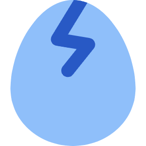 Cracked Egg Icon from Core Flat Set