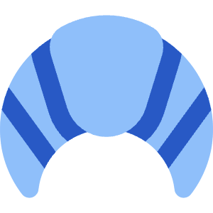 Croissant Icon from Core Flat Set