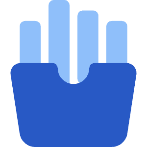 French Fries Icon from Core Flat Set