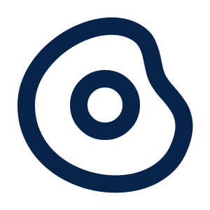 Fried Egg Line Icon from Mingcute Line Set