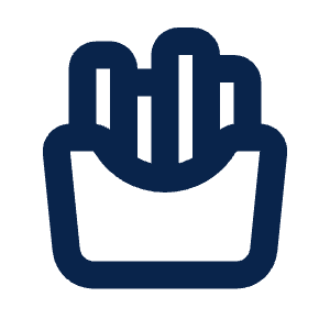 Fries Line Icon from Mingcute Line Set