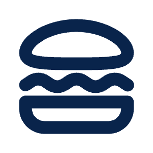 Hamburger Line Icon from Mingcute Line Set