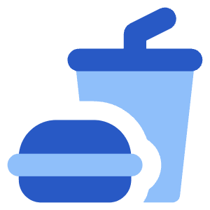 Lunch Set Fastfood Icon from Core Flat Set