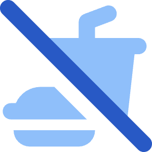 No Food Icon from Core Flat Set