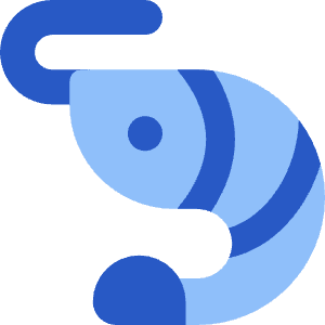 Shrimp Icon from Core Flat Set