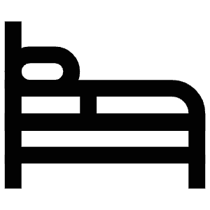 Bed Sleep Icon from Atlas Line Set