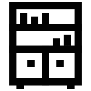 Bookshelf Icon from Atlas Line Set